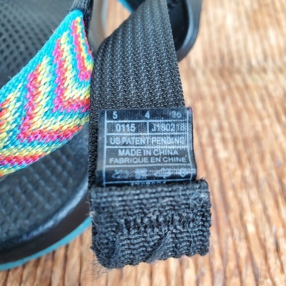 Chaco ZX/1 Strappy Rainbow Fiesta Sandals Outdoor Water Hiking Youth 5 - Picture 10 of 10